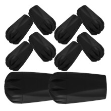 30Pcs Thickened Rubber End Caps for Walking Poles Non-Slip Black Tips