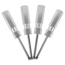 20Pièces Outil Extraction Valve Aluminium Argenté Rapide Et Polyvalent