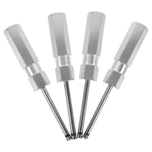 20Pièces Outil Extraction Valve Aluminium Argenté Rapide Et Polyvalent