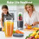 8 Pieces Blender Cups & Blade Replacement Set , 2 PCS 32oz Cups & Premium Extractor Blades 6