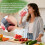 8 Pieces Blender Cups & Blade Replacement Set , 2 PCS 32oz Cups & Premium Extractor Blades 7