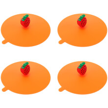 8Pièces Couvercles Silicone Couleurs Étanches Pour Tasses