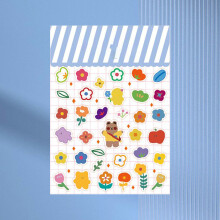 Wasserdichte PVC-Karikaturmuster Scrapbook Dekorative Aufkleber für Fotoalben