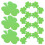 40Pièces Trèfles En Papier Vert Clair 300G Pour Décoration St Patrick 1
