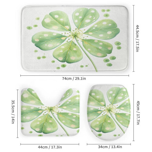 Ensemble de douche Lucky Clover à pois 4 pièces 2
