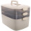 Portable Medical Storage Box Plastic with Handle 3 Tier Organizer 1