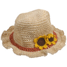 2Pièces Chapeaux Tissée Large Été Plage