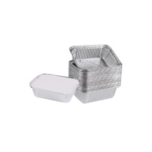 Disposable Baking Containers, Oven & Freezer Safe Silver Multipurpose Cooking Trays for Baking, Grilling, Roasting, Freezing50Pack, 12.5X10X4.5Cm