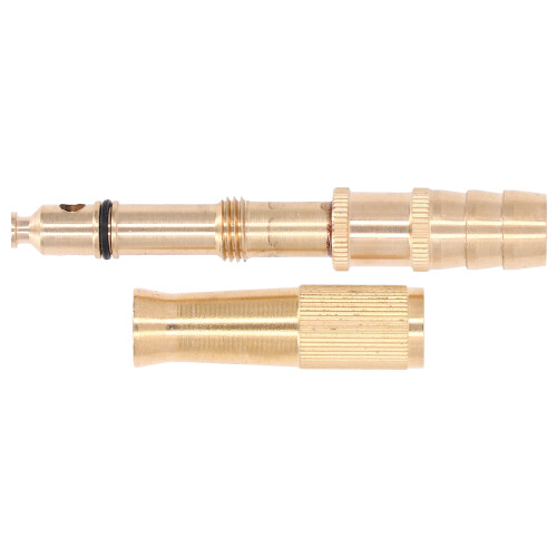 Waterproof Brass Spray Nozzle High Pressure Performance Adjustable Spray Modes Leak Free Connection Durable Rustproof Design Universal Hose 1