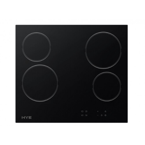 HYE 60cm 4 Zone Electric Ceramic Hob - Black