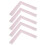 Right Angle Ruler With Built-In Lines High Accuracy Flexible Plastic L Shape Sewing Ruler Curve Measuring Tool Grid Design Clear Surface Pattern 3