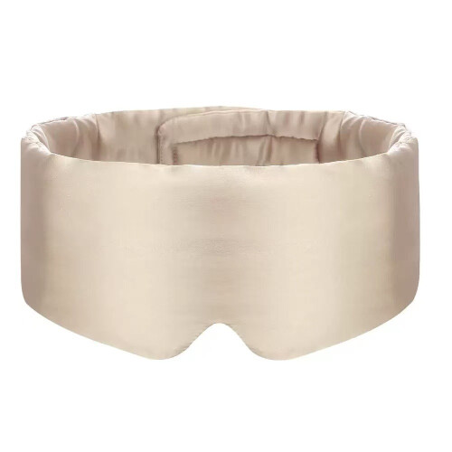 (navy blue) Mulberry Silk Sleep Mask, 360 Degree Full Coverage Eye Mask for Sleeping, Light Blocking, Multiple Colors, Eye Care 2
