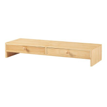 Suporte para tela com 2 gavetas bambu 56 x 18 x 10 cm natural 03_0010518