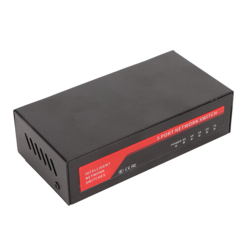 PoE Extender with Extend Mode Support, 100M Fast Ethernet Network Switch Featuring Auto MDI MDIX & Fanless Design, Compact Desktop Unit for Home 2