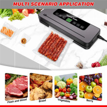 Electric Sealing Machine Automatic Vacuum Sealer Vacuum Food Sealer Dry Wet Packing with 10 Free Sealing Bags US Plug