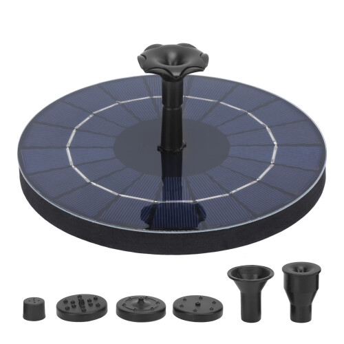 Durable Material Solar Fountain With Anti Clogging Filter And Water Circulation Function For Fish Tank Garden Pond Pool 1
