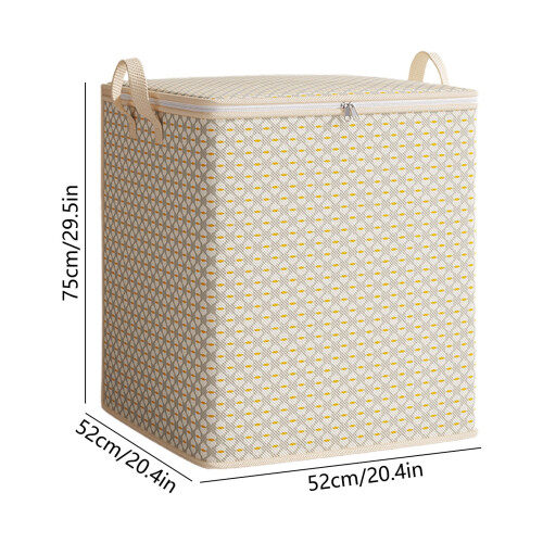 Extra Large Heavy-Duty Storage Box with Lid, Compatible with Home & Clothes Organization, Stackable Reinforced Corrugated Plastic Bin 1