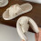 Παντόφλες Memory Foam για γυναίκες, άνετα παπούτσια υπνοδωματίου με ανοιχτά δάχτυλα, 6