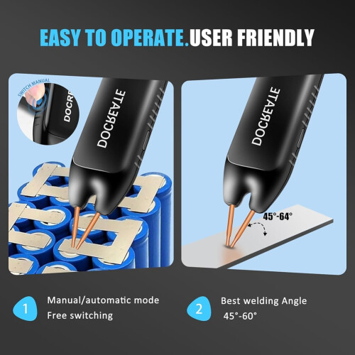 Docreate Spot ,Handheld Spot  LCD, Auto and Manual Mode  Portable,Welding Plated Nickel Sheets Iron