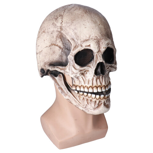 Τρομακτική μάσκα για το Halloween με κινητό σχέδιο σαγονιού, ρεαλιστική μάσκα κρανίου 2