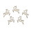 20Pcs Deer Shape Iron Paper Clips Rustproof Lightweight Colorfast for Office 14