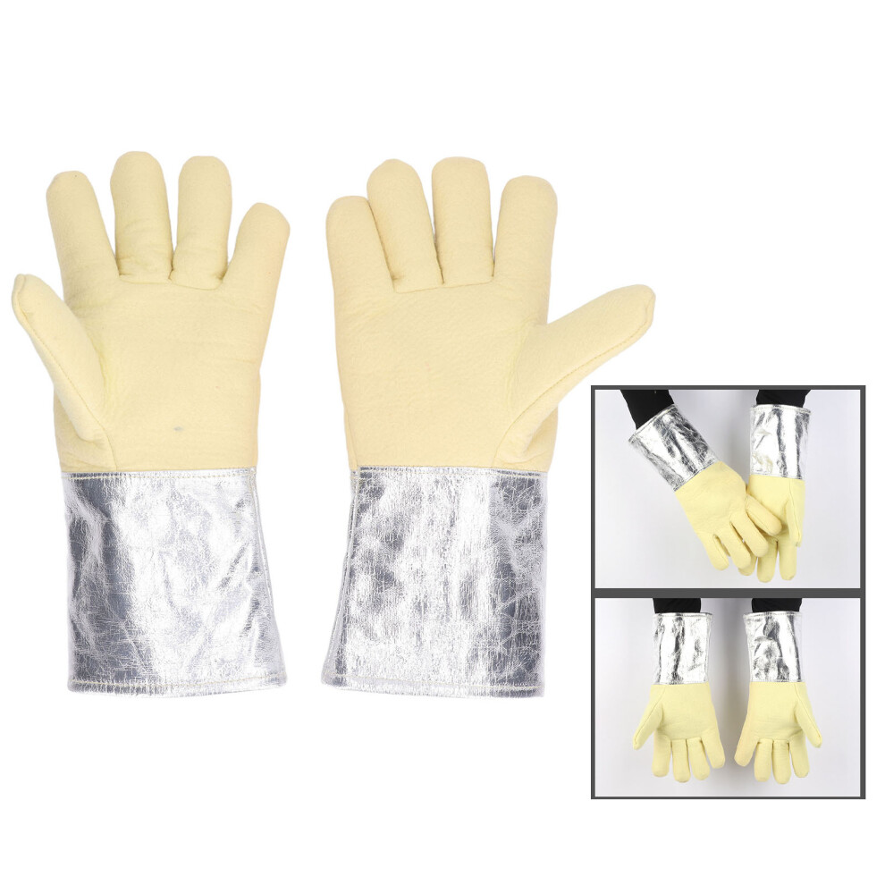 1 Pair Aluminum Foil Gloves 500 High-Temp Welding 4241393624923
