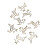 20Pcs Deer Shape Iron Paper Clips Rustproof Lightweight Colorfast for Office 15