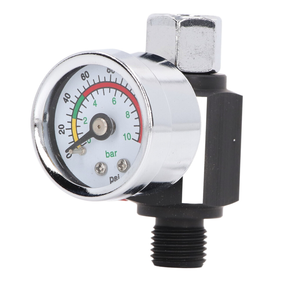 Heavy Duty Aluminum Alloy Air Regulator For Spray Gun 1/4In Npt Precise Control 8441388127903