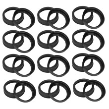 24Pcs Mason Jar Lid 70mm Black Stainless Steel Split Cover
