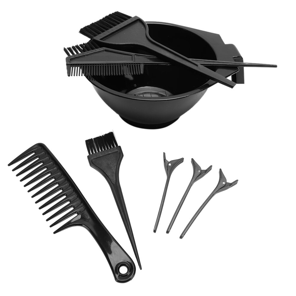 8pcs Hair Dye Tools Set Highlights Comb Clips Mixing Bowls for Hair Colouring