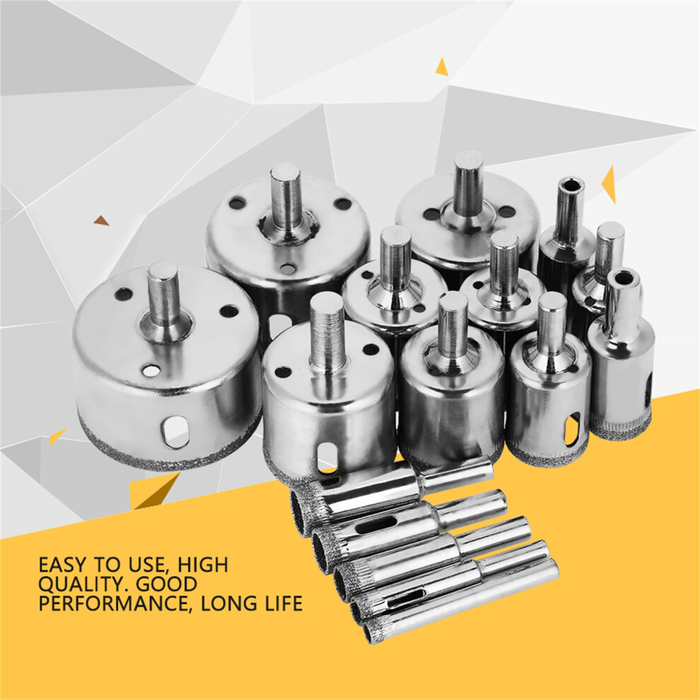 16Pc Diamond Hole Saw Set 6-50Mm Tile Drill Bits For Ceramic Glass Marble 6911389264560