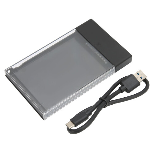 Box esterno per hard disk senza attrezzi, plug and play, hot swap, da SATA da 2,5" a USB C3.1, con supporto del protocollo UASP, ottimizzato per SSD. 1