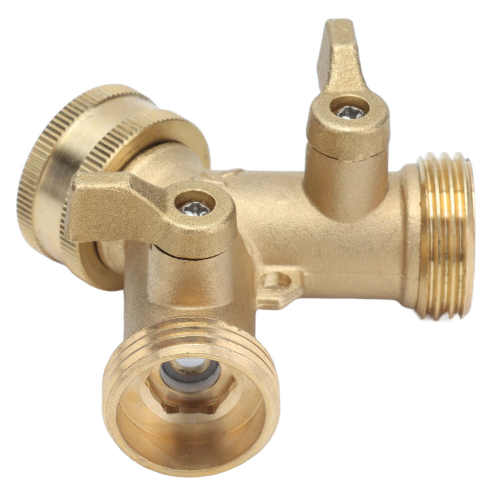 Garden Water Distributor, Y Splitter, Brass