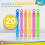 SOL 20pk Neon Bubble Wands Assorted Mix Colour 2