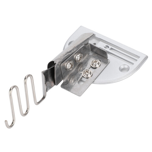Lockstitch Machine Binding Tool, Curve Edge Folder with Overlock Functionality, Easy to Use Industrial Sewing Attachment in Durable Stainless Steel 1