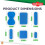 SOL SOL 200pk Blue Plasters for Catering & First Aid 2