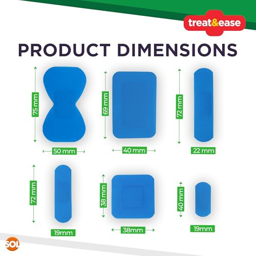 SOL SOL 200pk Blue Plasters for Catering & First Aid 1