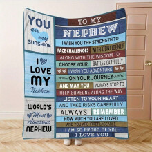 Couverture en flanelle HELLOYOUNG douce, chaude et confortable, 127 x 152 cm