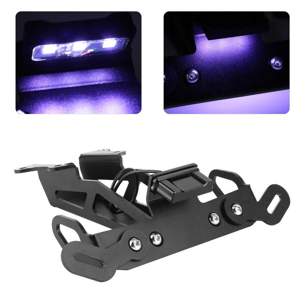 Motorcycle License Plate Holder With Led For Mtâ09, Fjâ09, Tracer 2015-2020 White 8721393304606