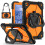Capa resistente a impactos para Samsung Galaxy Tab A9+ na cor laranja. 1