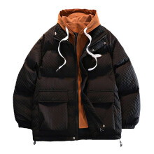 Mens Winter Coats Men's Loose Padded Jacket Winter Shuai Hooded Warm Couples Padded Jacket Casual Everything Winter Coats for Men