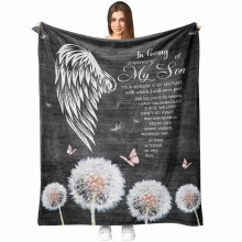 Coperta commemorativa in flanella, morbida, 50x60 pollici