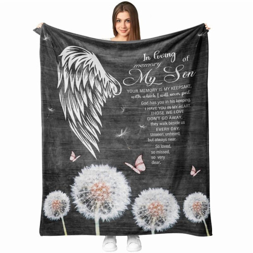 Coperta commemorativa in flanella, morbida, 50x60 pollici
