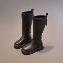 Children's Boots, Single Boots, High Waisted Straps, Side Zippers Boots