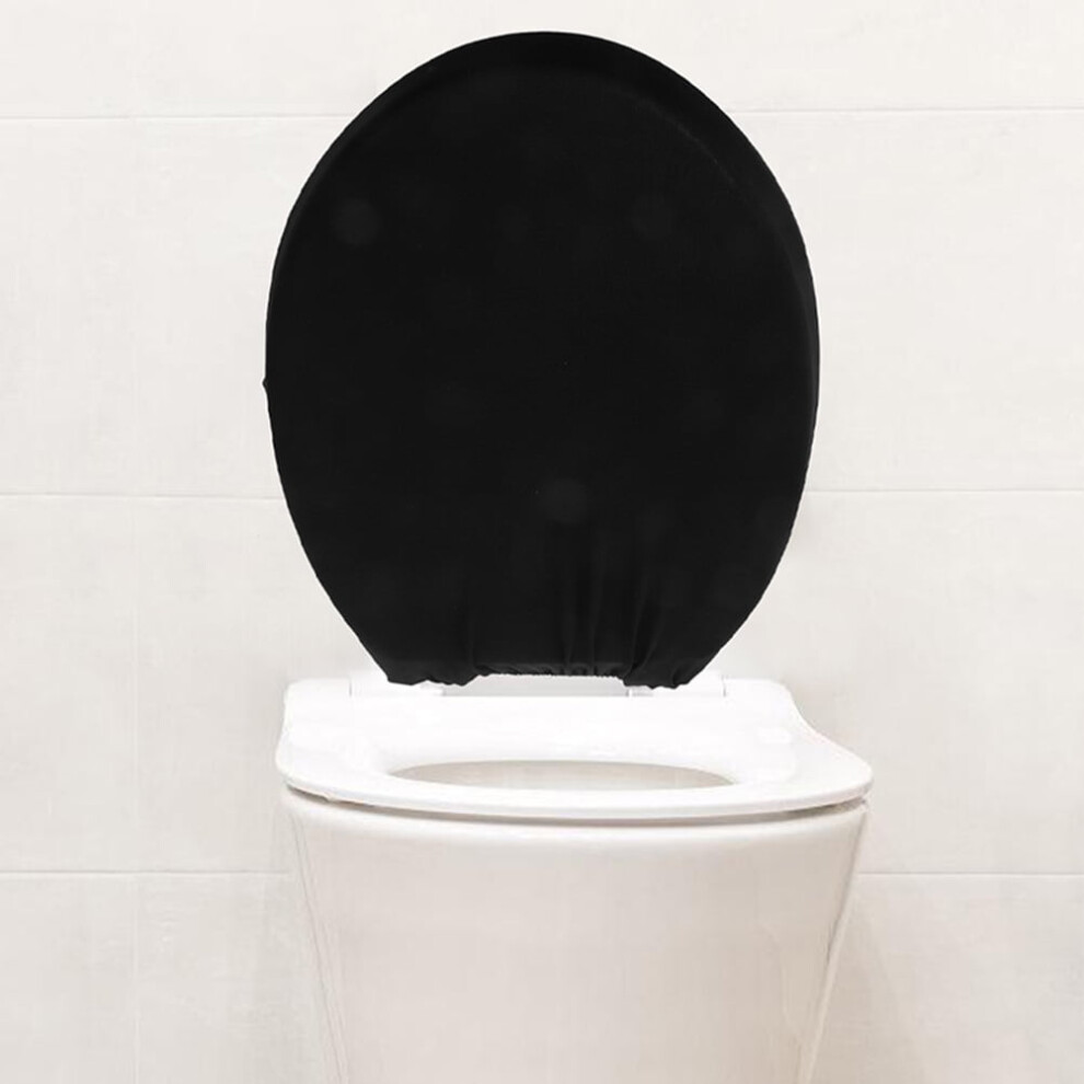 Universal Toilet Tank Lid Cover Replacement Black Bathroom Decor Washable Toilet Seat Lid Covers Toilet Decor Toilet Tank Cover Accessories 9482828635212