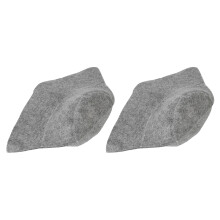 2 Stück Graue Filz-Dusch- und Saunahüte Wasserabsorbierend, Dick und Atmungsaktiv, Passform