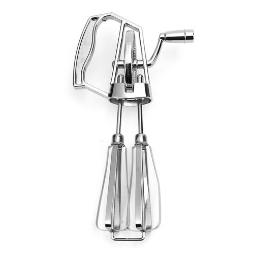 (S) Stainless Steel Hand Crank Egg Beater - 50 Char 2
