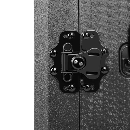 HOHIYO 19" Rackmount Flight Case 6U Rack Case Shallow 17" Depth Easy 2