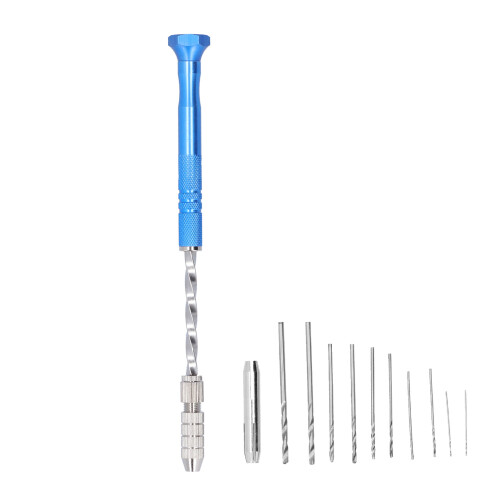 Craft Carving Diy Work, Precision Pin Vise Set Offers Versatility, Semi-automatic Rotary Tool For Efficient Drilling, Micro Twist Drill Bits Perfect