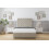 Sloomy Mayfair Cream Plush Divan Bed Base 2 Drawers Same Side With 26" Strutted Headboard 4'6 Double 2